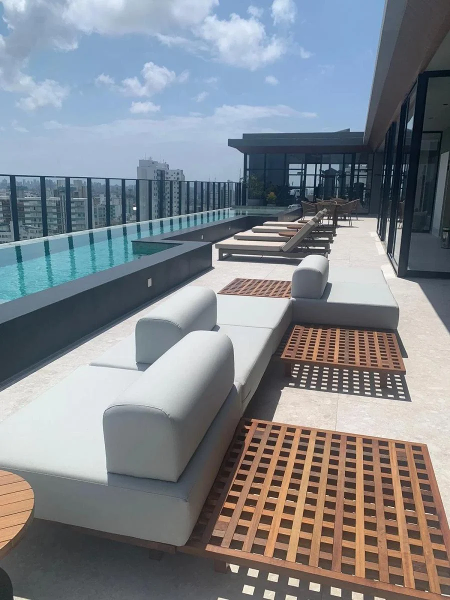 Studio mobiliado com belíssima vista pro mar, com 1 dormitório, 26 m², Vitória, Salvador